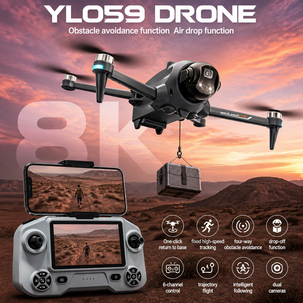 Drone Kit With Camera - NIEUWE YL059 Drone GPS Auto Return