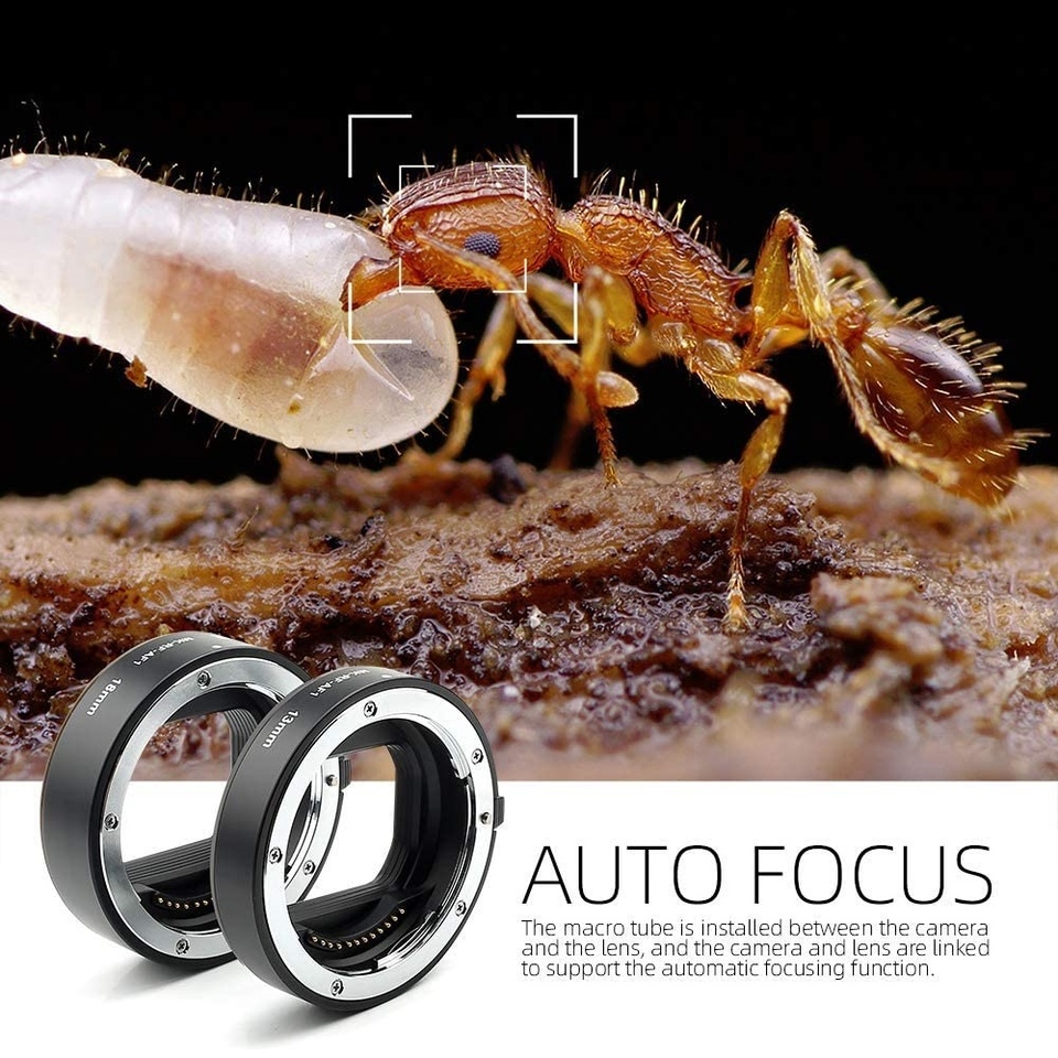 Canon Camera Eos R8 - Meike MK-RF-AF1 Metalen Autofocus Macro Verlengbuisring