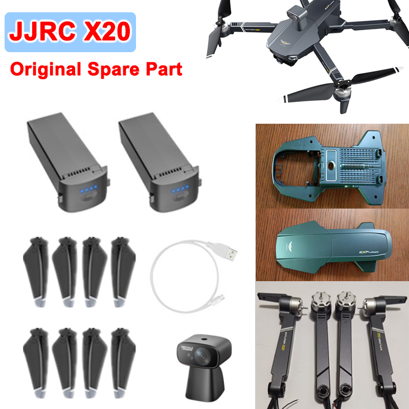 Jjrc Drone X20 - Originele Jjrc X20 Drone Reserveonderdeel Propellerblad/Batterij/Usb-Oplader/Vermijdingsapparaat/Gps/Hoofdontvanger/Motorarm
