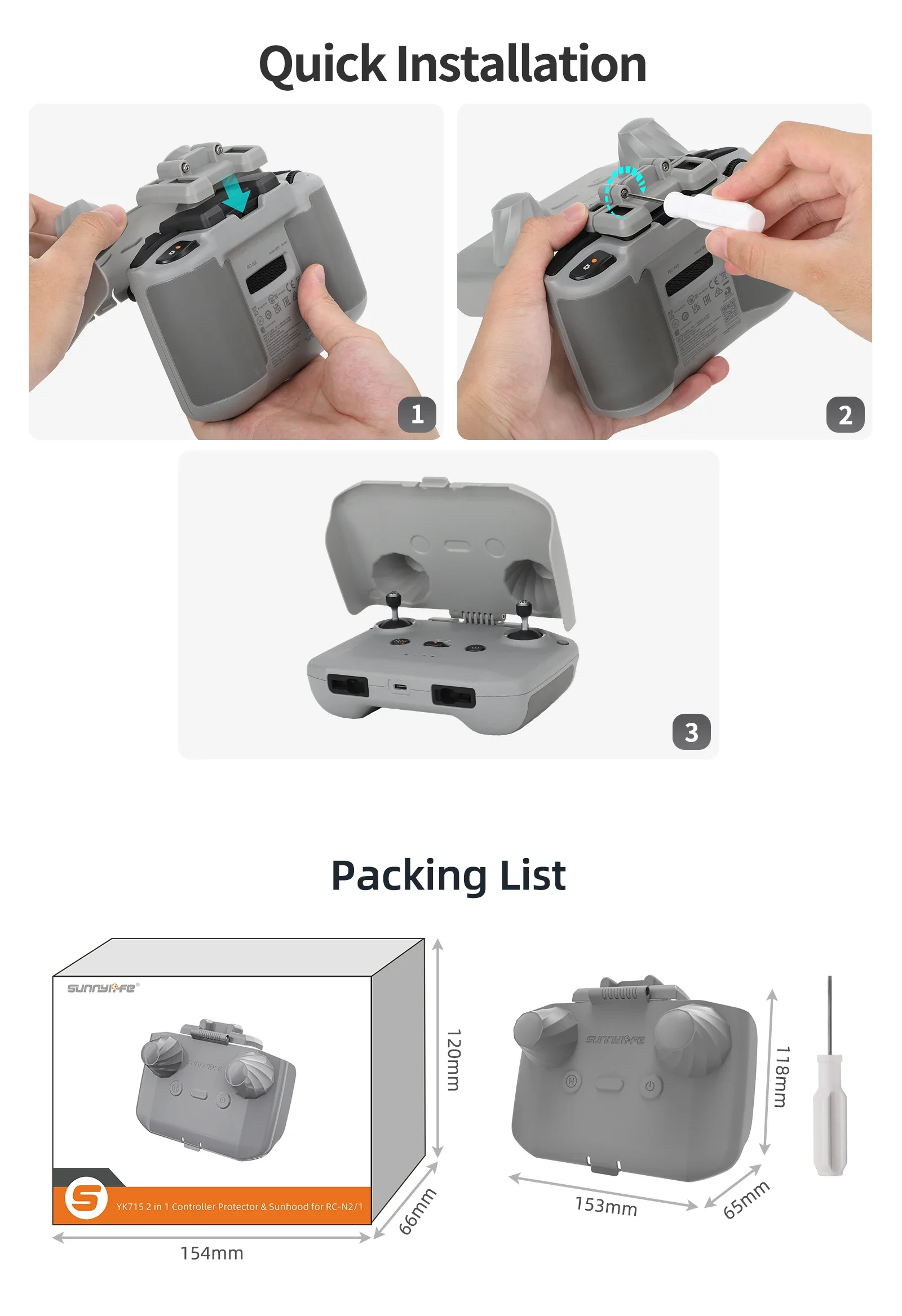 2 in 1 Controller Protector Zo - Dji Drone Air 3 recensie en prijs