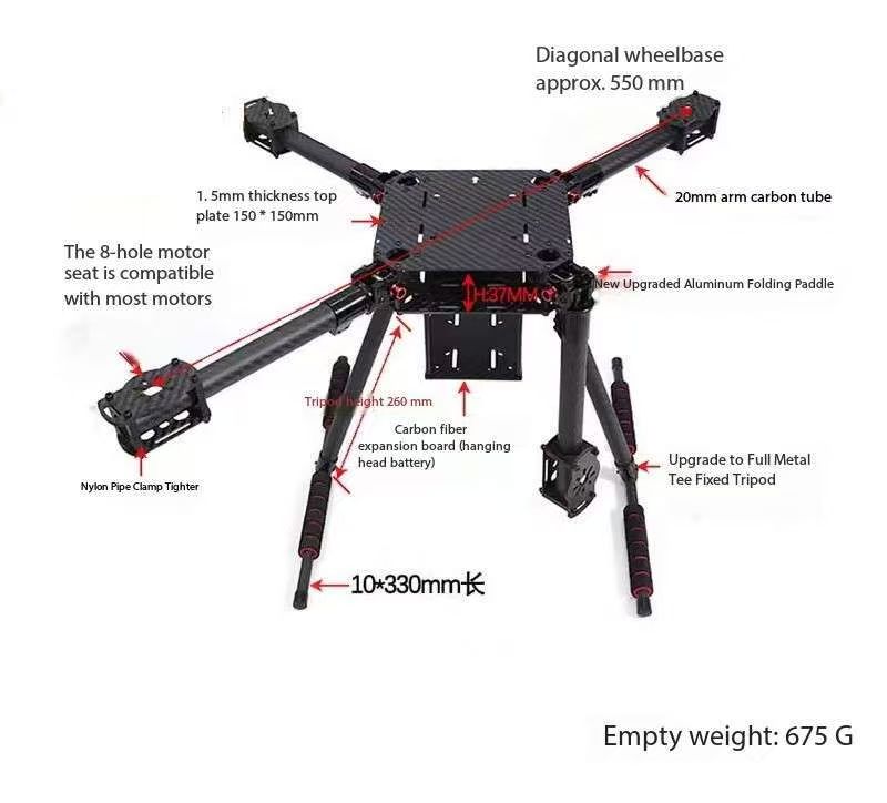 APStoreCarbon Fibre Hardware V - Drone Kit Vtol recensie en prijs