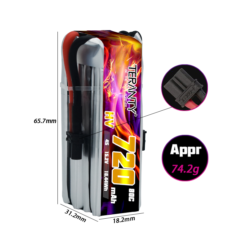 TERANTY 720mAh 4S 15.2V HV Lip - Drone Kit Racing recensie en prijs