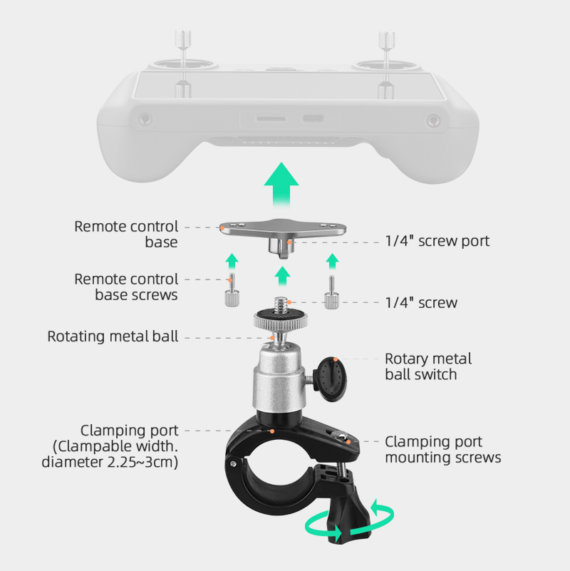 Bike Clip Mount voor DJI Mini  - Dji Drone Mini 4 Pro recensie en prijs